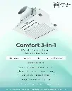 Dwell Comfort 100 - 3 in 1 (Ceiling Integrated Fan with exhaust, heating and cooling with led light).webp