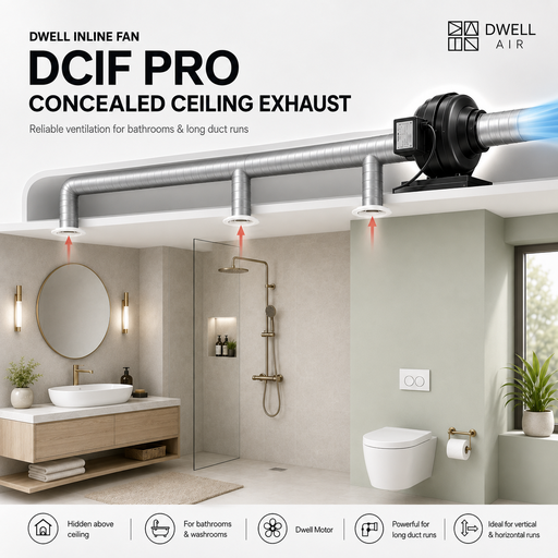 Dwell DCIF PRO Inline Centrifugal Duct Fan