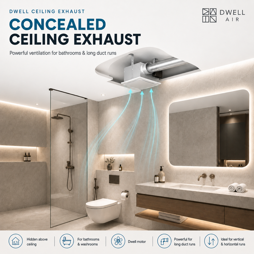 [Dwell DCCF 100 - Cassette Type Centrifugal Fan] Dwell DCCF 100 Cassette Type Ceiling Centrifugal Exhaust Fan
